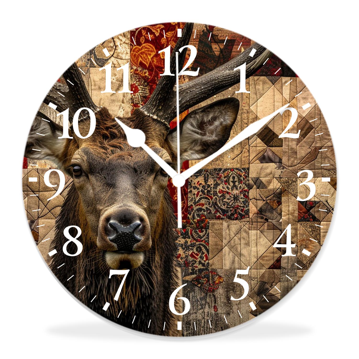 14 Inch Wall Clock Battery Operated Silent Clock Decorative for Office ...