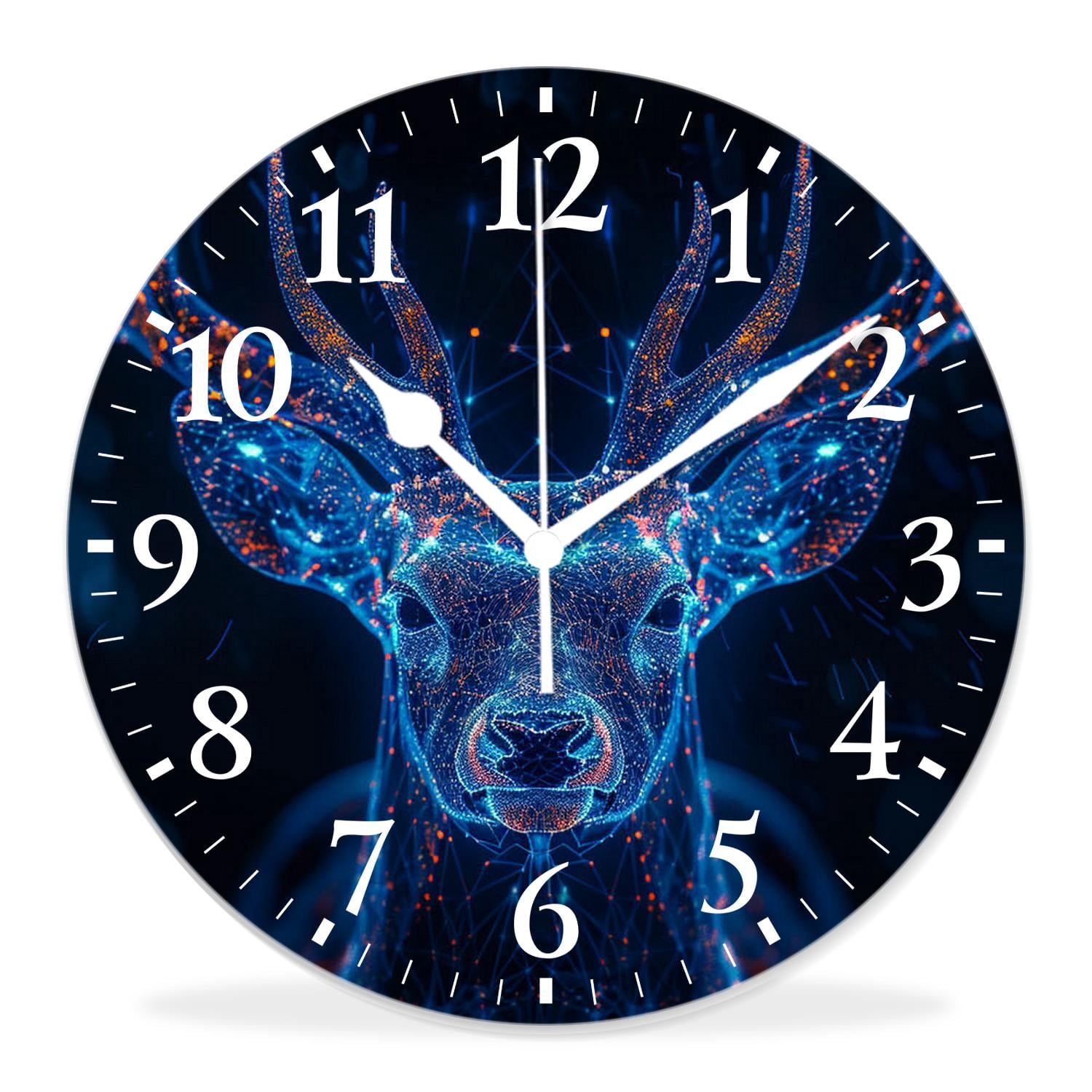 14 Inch Wall Clock Battery Operated Silent Clock Decorative for Office ...