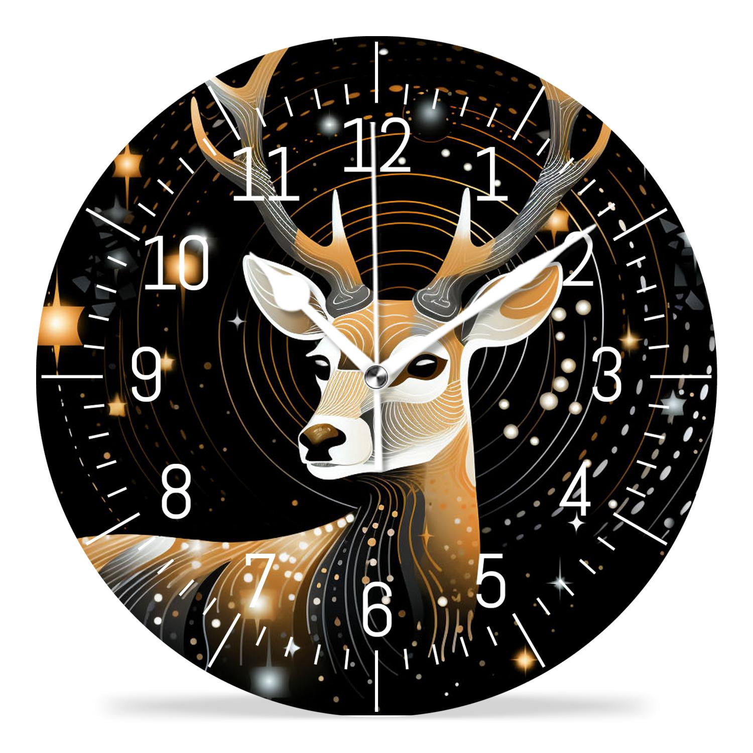 14 Inch Wall Clock Battery Operated Silent Clock Decorative for Office ...