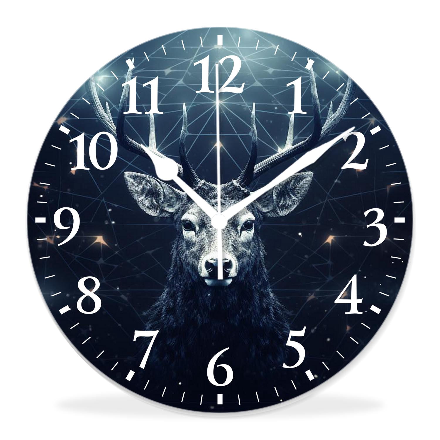 14 Inch Wall Clock Battery Operated Silent Clock Decorative for Office ...