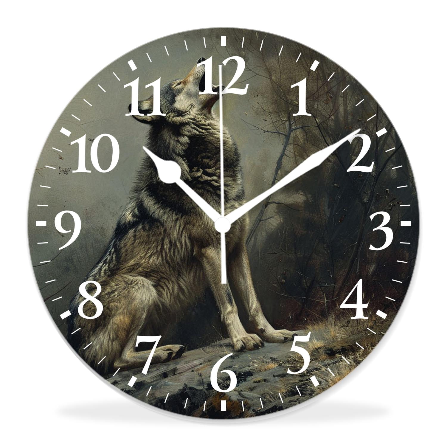 14 Inch Wall Clock Battery Operated Silent Clock Decorative for Office ...