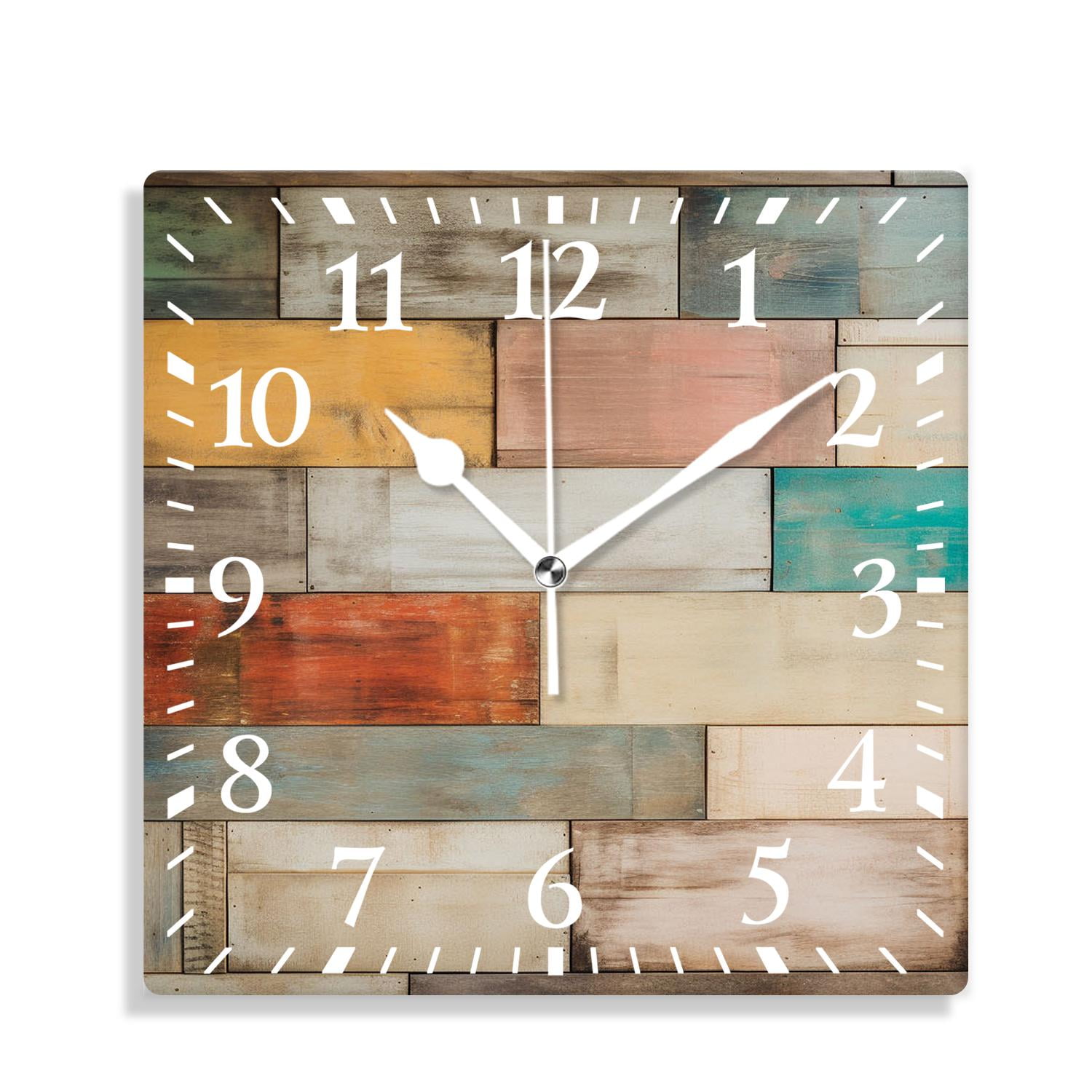 14 Inch Wall Clock Battery Operated Silent Clock Decorative for Office