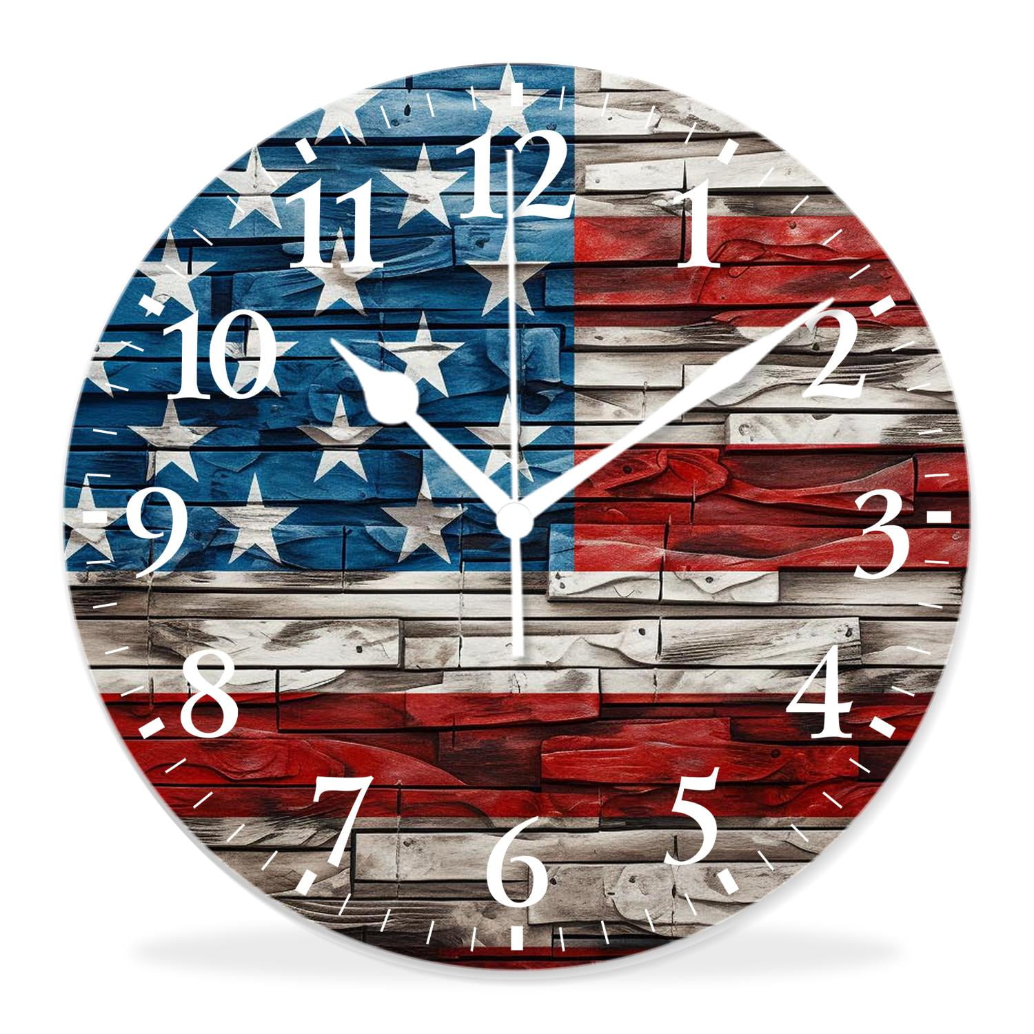 14 Inch Wall Clock Battery Operated Silent Clock Decorative for Office