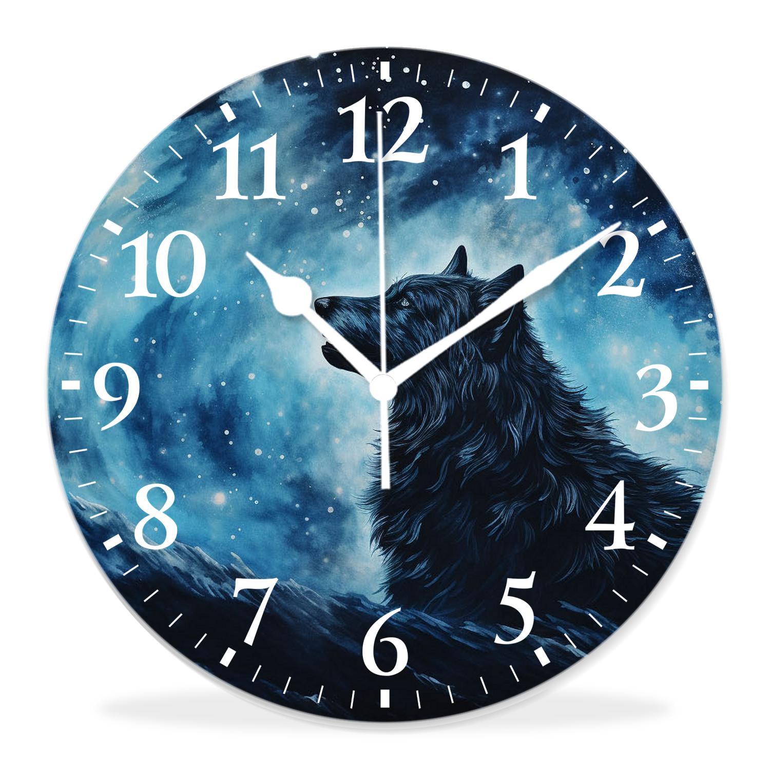 14 Inch Wall Clock Battery Operated Silent Clock Decorative for Office ...