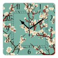 thumbnail image 1 of 14 Inch Wall Clock Battery Operated Square Clock Decorative for Office, Kitchen, Outdoor, Living Room，Cherry Blossom Flower Flroal Beautiful, 1 of 4