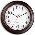 thumbnail image 1 of 14 Inch Wall Clocks Battery Operated Silent Non-Ticking Wall Clock Vintage Retro Rustic Style Decorative for Living Room Kitchen Farmhouse (Bronze), 1 of 7