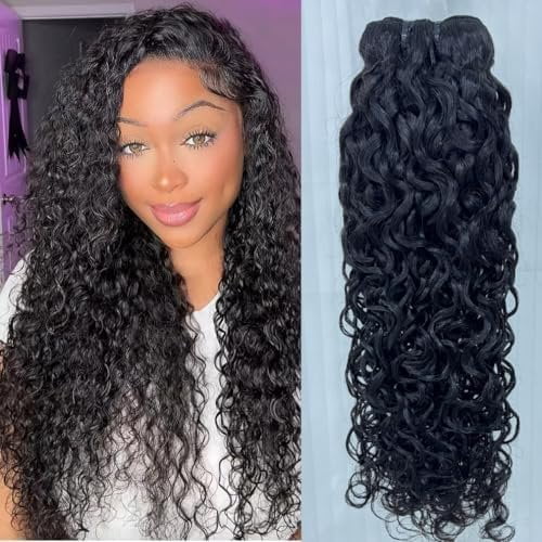 14 Inch Water Wave Human Hair Brazilian Water Wave Wet And Wavy Human Hair 12A Double Weft Deep Curly Wave Human Hair Extensions Color