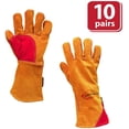 thumbnail image 1 of 14-Inch Welding Gloves with Kevlar Thread & Reinforced Thumb/Palm Protection, Pack of 10, 1 of 6