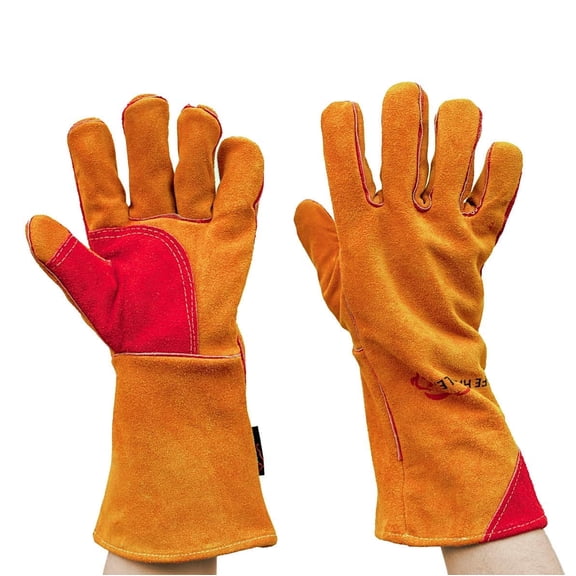 14-Inch Welding Gloves with Kevlar Thread & Reinforced Thumb/Palm Protection, Pack of 1