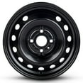 thumbnail image 1 of 14 Inch Wheel for 2006-2017 Hyundai Accent 4 Lug Black Steel Rim, 1 of 5