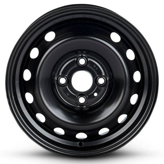 14 Inch Wheel for 2006-2017 Hyundai Accent 4 Lug Black Steel Rim