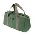 thumbnail image 1 of 14 Inch Wide Mouth Tool Bag, Heavy Duty Canvas Tool Storage Bag, Large Capacity Handbag, Multi-function Tool Organizer Tote Bag for Storage Wrenches Pliers (Green, 14 Inch), 1 of 2