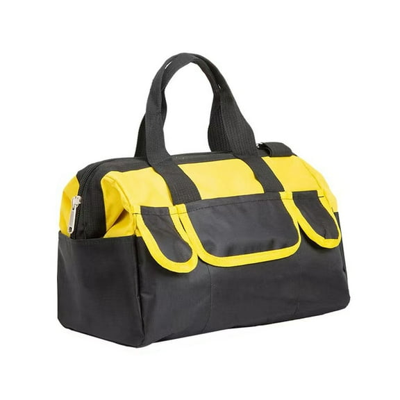 14 Inch Wide Mouth Tool Bag Organizer Carrying Storage Bags Heavy Duty Pouch for Professionals Construction Electricians Carpentry and DIY Enthusiasts, Mechanic, Various Instrument