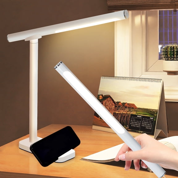 14 Inches Magnetic Structure Desk Lamp,Touch Control Metal Desk Light,15 Different Lighting Modes,Multi-Fixing Methods,360°Full Rotation
