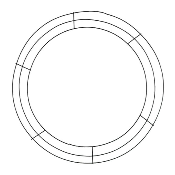 14 Inches Metal Wreath Frame, Black Round Wreath Rings Making Tools DIY Floral Wire Form Decoration for Home Front Door Wall Christmas Holiday New year Wedding Birthday Decor (1 Count)