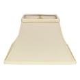 thumbnail image 1 of 14" Ivory Rectangle Bell No Slub Lampshade, 1 of 6