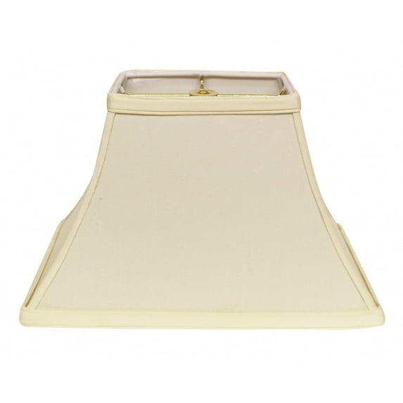 14" Ivory Rectangle Bell No Slub Lampshade