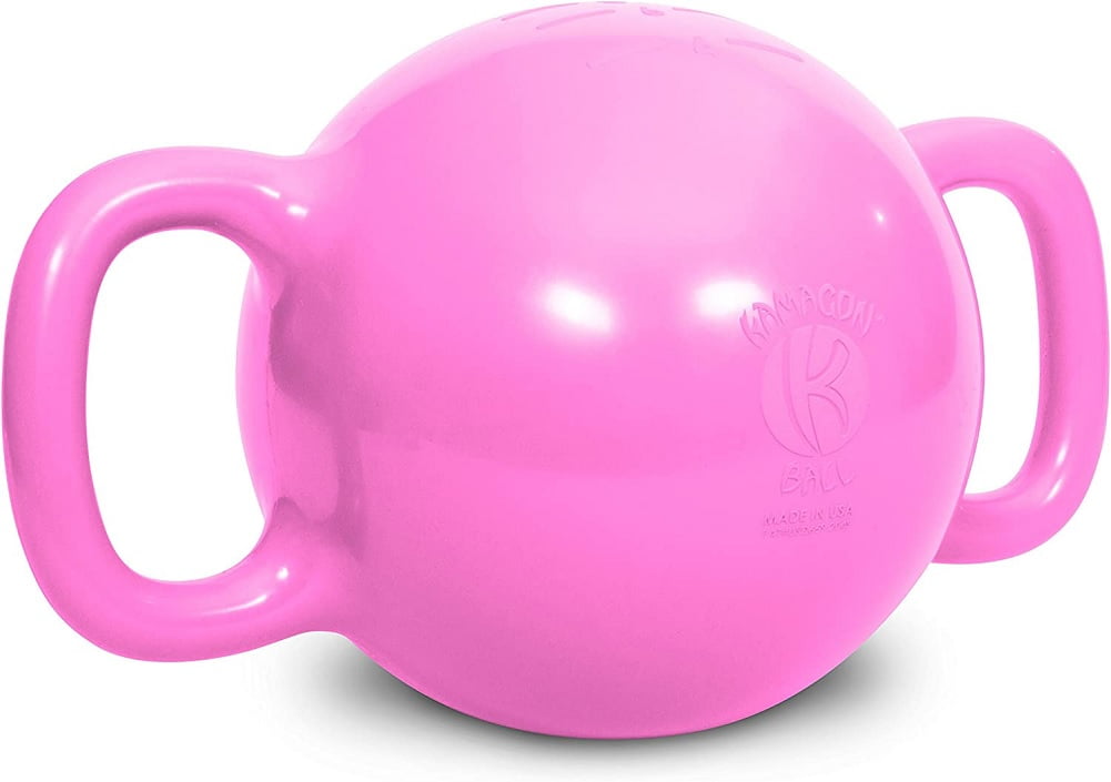Kamagon Exercise Ball, Pink, 14-Inch with workout DVD