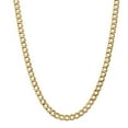 thumbnail image 1 of 14 Karat 7.0mm Semi-Solid Curb Link Chain, 1 of 5