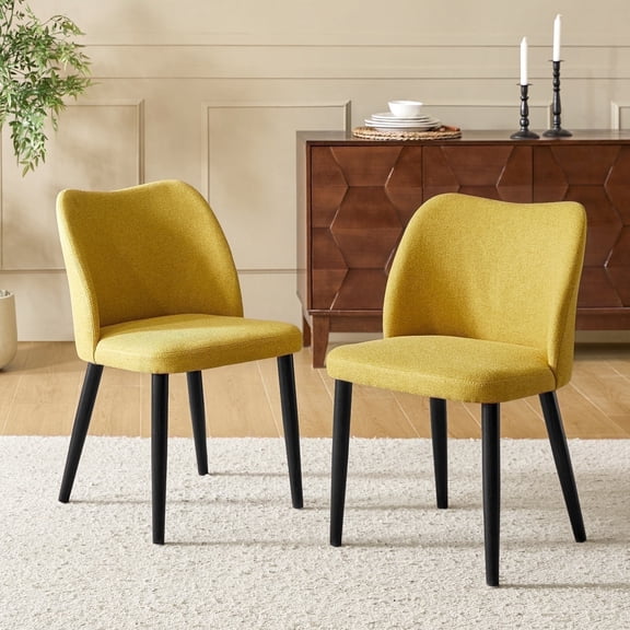 Dining Chairs No Tools Assembly Set of 2 Solid Wood Kitchen Restaurant