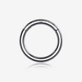 thumbnail image 1 of 14 Karat White Gold Seamless Clicker Hoop Ring, 1 of 4