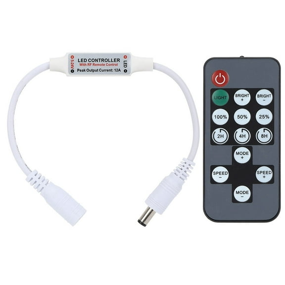 14 Keys LED Strip Controller Mini Light Dimmer RF Timing Single Color Remote Controller