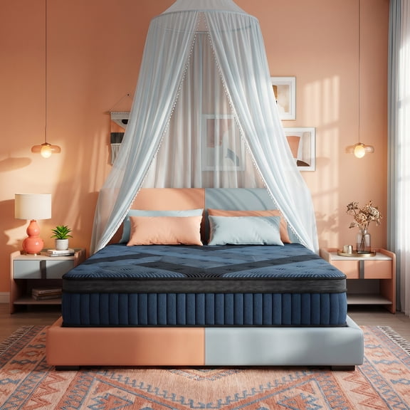 14" King Firm Hybrid Mattress, Balanced Support with Motion-Free and Airflow Design