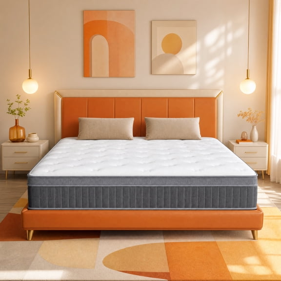 14" King Medium Firm Hybrid Mattress, Balanced Support with Motion-Free and Airflow Design