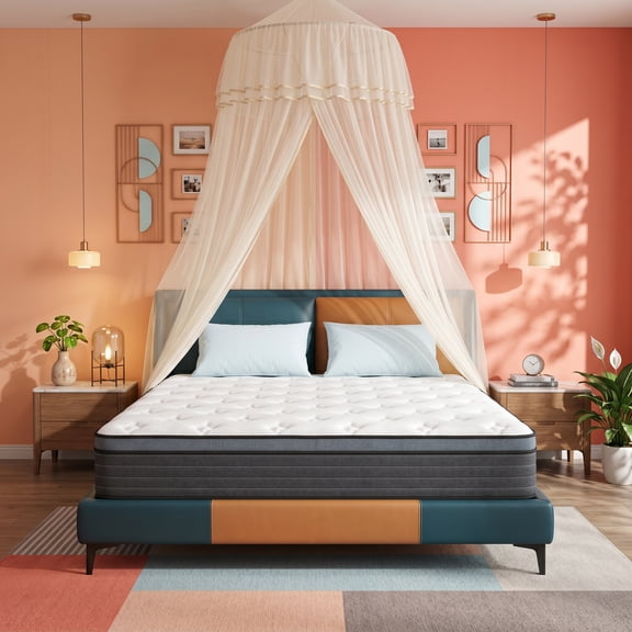 14" King Medium Firm Hybrid Mattress, Balanced Support with Motion-Free and Airflow Design