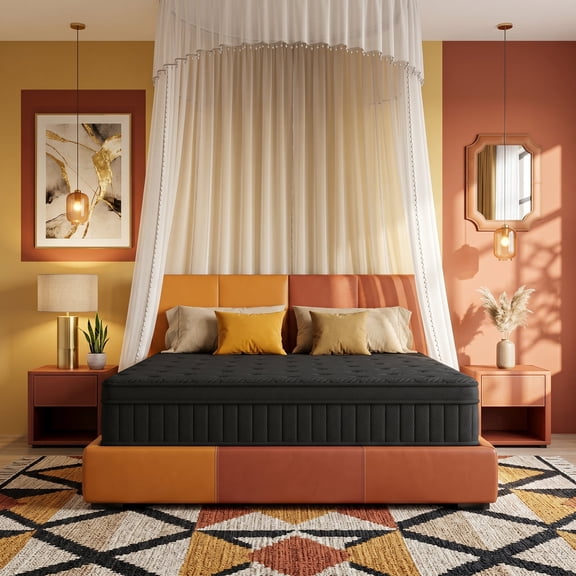 14" King Medium Firm Hybrid Mattress, Balanced Support with Motion-Free and Airflow Design