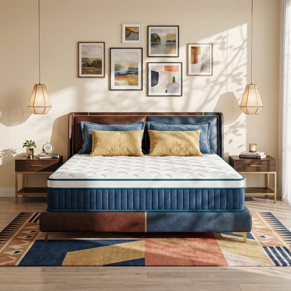 14" King Medium Firm Hybrid Mattress, Balanced Support with Motion-Free and Airflow Design