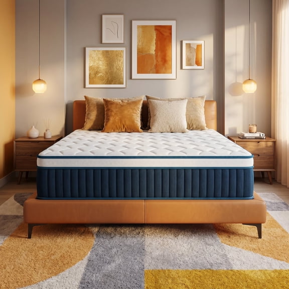 14" King Medium Firm Hybrid Mattress, Balanced Support with Motion-Free and Airflow Design