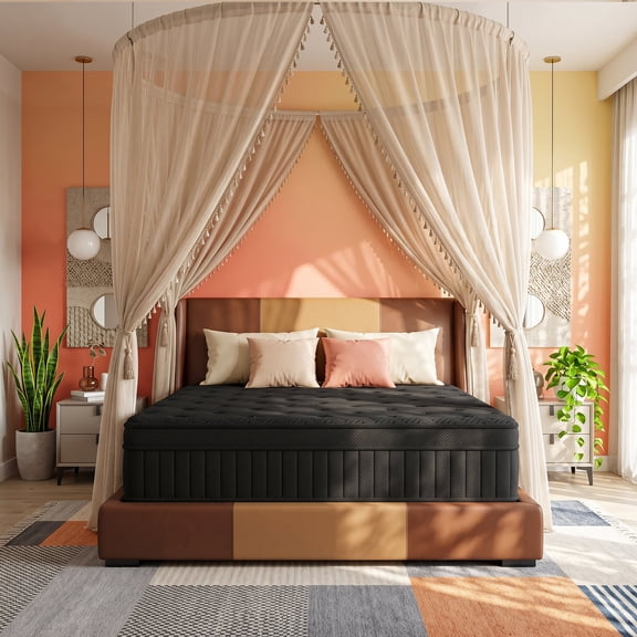 14" King Medium Firm Hybrid Mattress, Balanced Support with Motion-Free and Airflow Design