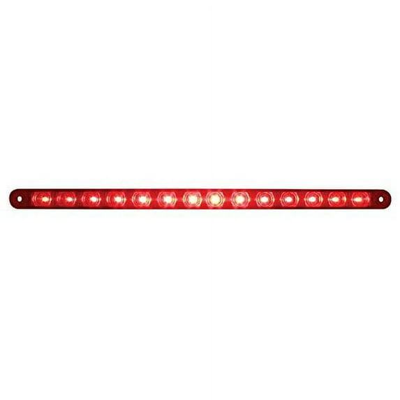 14 LED 12" Stop, Turn & Tail Light Bar Only - Red LED/Red Lens