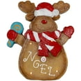 thumbnail image 1 of 14" LED Lighted Gingerbread Reindeer "NOEL" Tabletop Christmas Figurine, 1 of 6