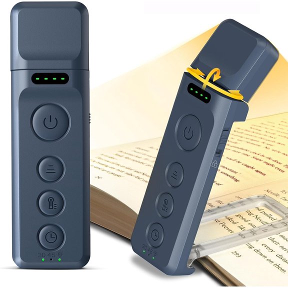 14 LED Sleep Aid Reading Light, Eye Caring Book Light for Reading in Bed, 3 Colors & 5 Brightness Stepless Adjustable, Rechargeable for 90 Hrs with Timer, Book Lamp for Bookworms