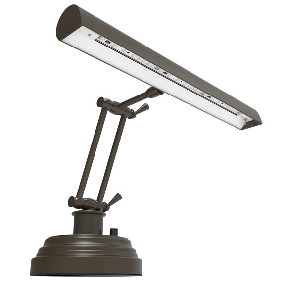 14" LED Upright Piano Light in Mahogany Bronze