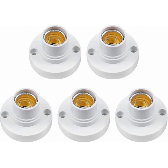 14 Lamp Holder,e14 Edison Screw Light Bulb Holder, Plastic Ceiling Lamp Socket Crday Gift -ych