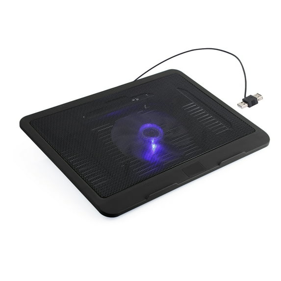 14" Laptop Cooler Pad USB Wired Blue LEDs Hydraulic Bearng Ergonomic Quiet Cooling Fans Notebook Stand For Movies