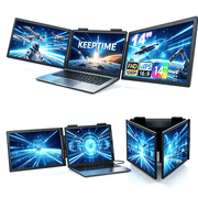 14" Laptop Screen Extender Dual Portable Monitor,FHD 1080P IPS USB C HDMI Travel Monitor for 14-16.5" Laptops,Second Screen Extender for Windows/Mac/Android/Switch/PS5