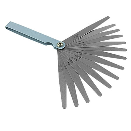 14 Leaf Offset Feeler Gauge Measure 0.05-1mm Tool
