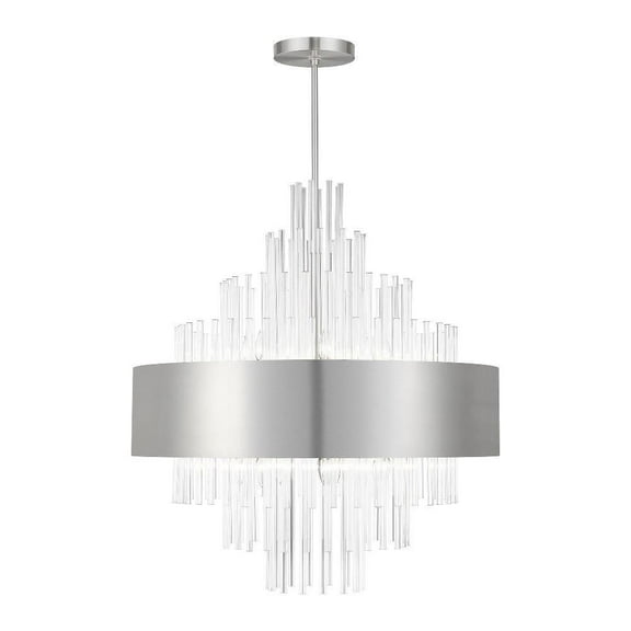 14 Light Large Pendant in Contemporary Style-46.5 inches Tall and 35 inches Wide-Brushed Nickel Finish Bailey Street Home 218-Bel-5054270