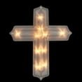 thumbnail image 1 of 14" Lighted Religious Cross Easter Window Silhouette Decoration, 1 of 6