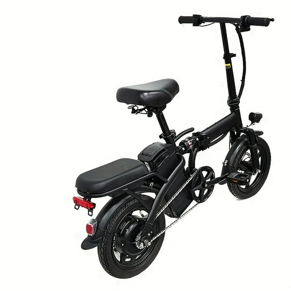 14" Lightweight Folding E-Bike - 330LBS Load, 48V Battery, 20MPH, Disc Brake, Alloy Steel Frame for City Commute