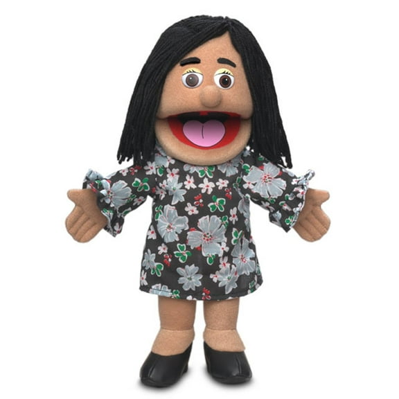 14" Maria, Hispanic Mom / Teacher, Hand Puppet