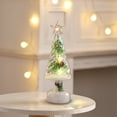 thumbnail image 1 of 14" Mini LED Christmas Tree - Battery Powered Desktop Decor with Snowflakes for Office/Home/Dorm Room Holiday Lighting (Multicolor)‌, 1 of 6