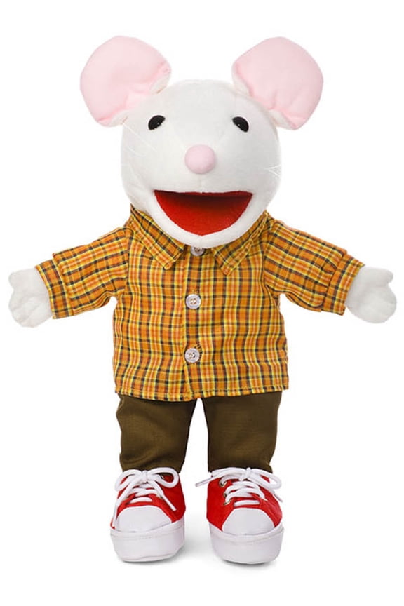 14" Mouse w/ Sneakers, Animal Hand Puppet