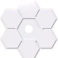thumbnail image 1 of 14"OD x 2"ID x 4 3/4"C x 1"P Daisy Architectural Grade PVC Contemporary Ceiling Medallion, 1 of 11
