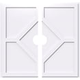 thumbnail image 1 of 14"OD x 2"ID x 4 3/4"C x 1"P Embry Architectural Grade PVC Contemporary Ceiling Medallion, Two Piece, 1 of 11