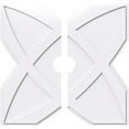 thumbnail image 1 of 14"OD x 2"ID x 4 3/4"C x 1"P Titus Architectural Grade PVC Contemporary Ceiling Medallion, Two Piece, 1 of 11
